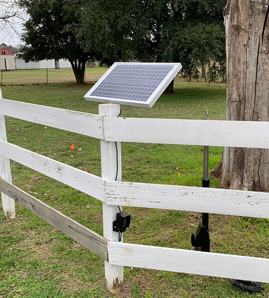 Solar System gate operator installation